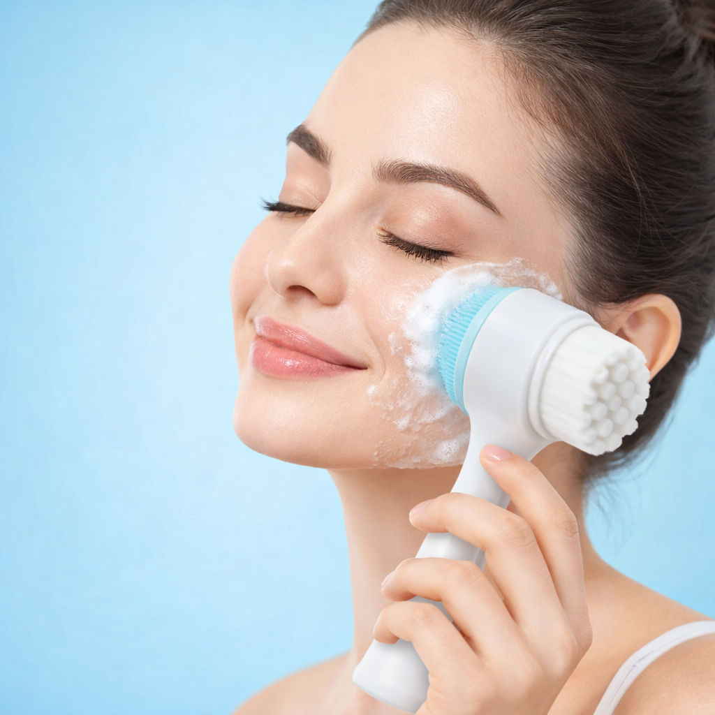 BROSSE DE NETTOYAGE VISAGE 2-EN-1